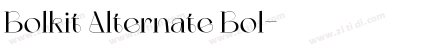 Bolkit Alternate Bol字体转换